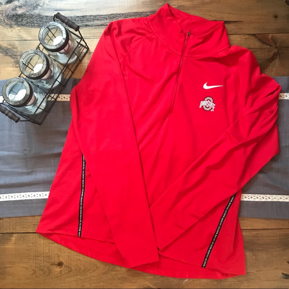Nike Ohio State Lightweight 1/4 Zip Pullover, XL